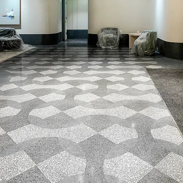 Geometric Terrazzo flooring